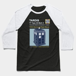 TARDIS Repair Manual Baseball T-Shirt